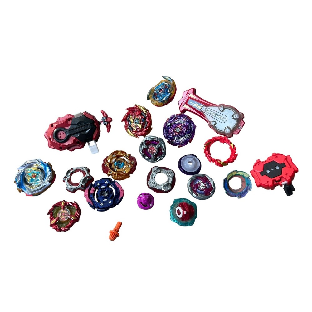 Beyblade Lot Tops Launchers Ripcords Discs Parts Tomy Hasbro Mixed